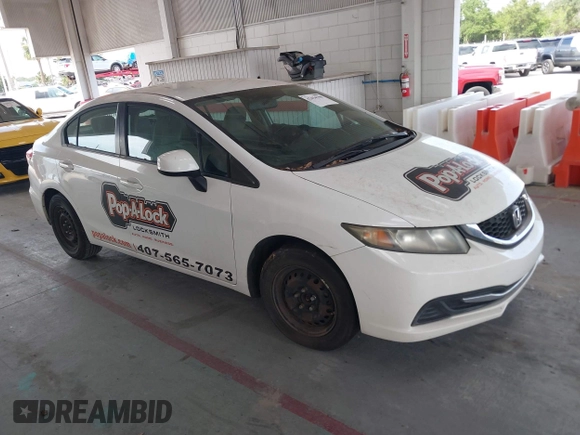 2013 Honda Civic LX with VIN 19XFB2F53DE069765, listed as a IAAI auction lot 42454798 with 198,773 mi miles and . Bid and sale history available at DreamBid. Image 1.