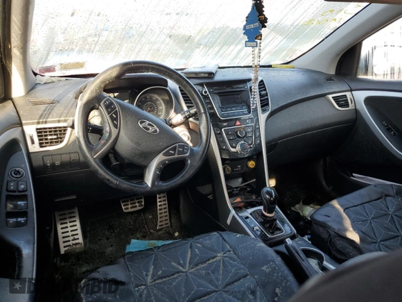 2016 Hyundai Elantra GT with VIN KMHD35LH7GU289402, listed as a Copart auction lot 73848224 with 0 mi miles and Salvage Title. Bid and sale history available at carsss.com. Image 8.