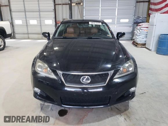 2011 Lexus IS 250 C z VIN JTHFF2C27B2516993, wystawiony jako Copart lot #58321315 z przebiegiem 168 763 mil mil oraz Szkoda całkowita • Salvage title. Historia ofert i sprzedaży dostępna na DreamBid. Obrazek 5.