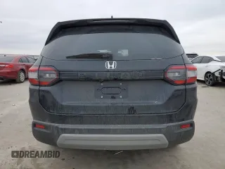 2025 Honda Pilot EX-L with VIN 5FNYG2H47SB015522, listed as a Copart auction lot 45867555 with 3,360 mi miles and Salvage Title. Bid and sale history available at carsss.com. Image 6.