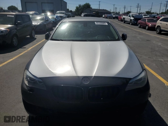 2011 BMW 5 Series 550i z VIN WBAFR9C52BC618124, wystawiony jako Copart lot #60330665 z przebiegiem 82 674 mil mil oraz Czysty tytuł • Clean title. Historia ofert i sprzedaży dostępna na DreamBid. Obrazek 5.