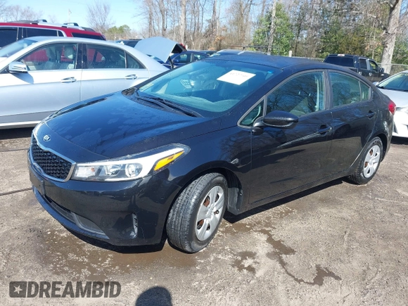 2017 Kia Forte LX with VIN 3KPFK4A78HE061106, listed as a IAAI auction lot 41727505 with 50,453 mi miles. Bid and sale history available at carsss.com. Image 2.