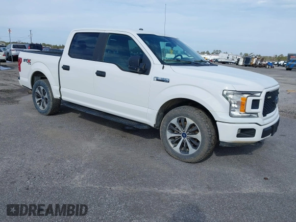 2019 Ford F-150 XL with VIN 1FTEW1E51KFC52807, listed as a IAAI auction lot 41383212 with 124,244 mi miles and . Bid and sale history available at DreamBid. Image 1.