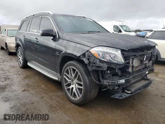 2017 Mercedes-Benz GLS with VIN 4JGDF7FE6HA747406, listed as a Copart auction lot 86595384 with 40,453 mi miles and Salvage Title. Bid and sale history available at carsss.com. Image 4.