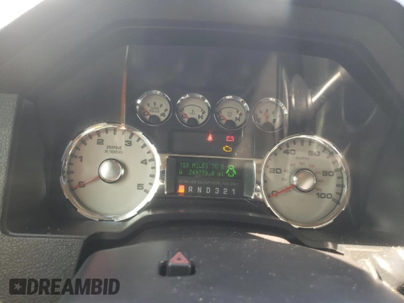 2010 Ford F-350 XL with VIN 1FTWW3BR8AEB39898, listed as a Copart auction lot 43121685 with 249,799 mi miles and Salvage title. Bid and sale history available at DreamBid. Image 9.