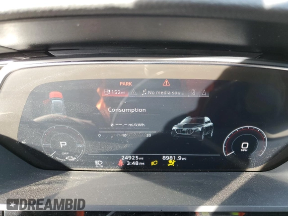 2021 Audi e-tron Prestige with VIN WA1VABGE9MB030019, listed as a Copart auction lot 42203863 with 24,925 mi miles and . Bid and sale history available at DreamBid. Image 9.