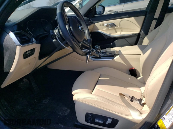 2021 BMW 3 Series 330i xDrive with VIN WBA5R7C04MFK51040, listed as a Copart auction lot 49620045 with 51,069 mi miles and Salvage Title. Bid and sale history available at carsss.com. Image 7.
