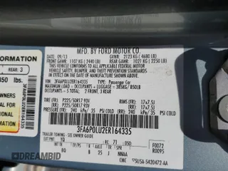 2014 Ford Fusion SE Hybrid with VIN 3FA6P0LU2ER164335, listed as a Copart auction lot 52922895 with 147,450 mi miles and Salvage Title. Bid and sale history available at carsss.com. Image 12.