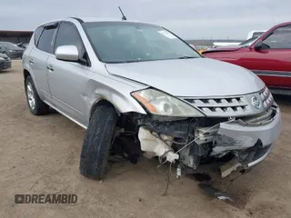 2007 Nissan Murano SL with VIN JN8AZ08W47W650593, listed as a IAAI auction lot 41778280 with 171,586 mi miles and . Bid and sale history available at DreamBid. Image 1.