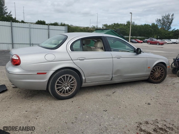 2006 Jaguar S-Type 3.0 with VIN SAJWA01A36FN54624, listed as a Copart auction lot 80041214 with 99,568 mi miles and Salvage Title. Bid and sale history available at carsss.com. Image 3.