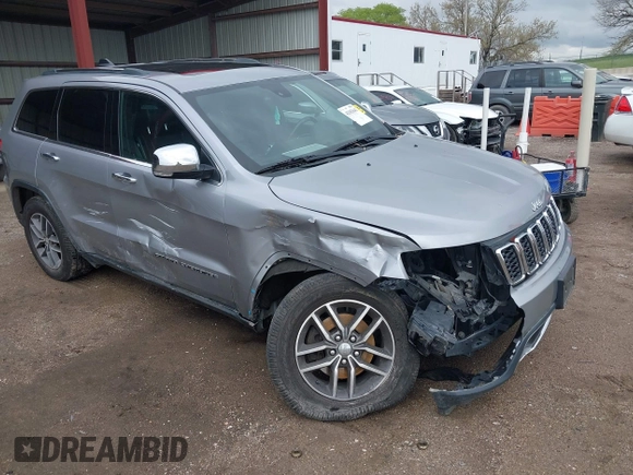 2017 Jeep Grand Cherokee Limited with VIN 1C4RJFBG9HC776459, listed as a IAAI auction lot 42182641 with 146,948 mi miles and . Bid and sale history available at DreamBid. Image 1.