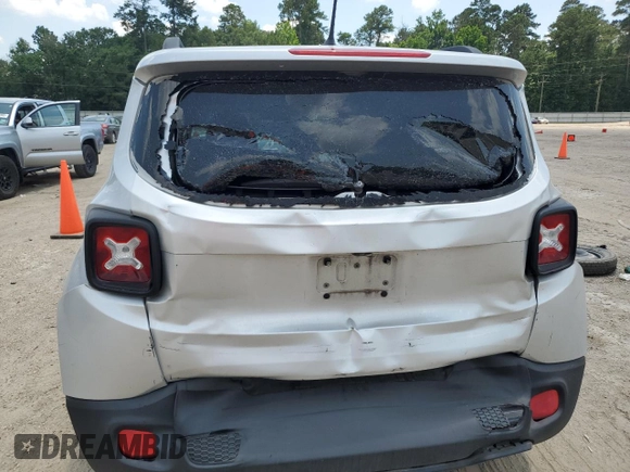 2017 Jeep Renegade Altitude with VIN ZACCJABB6HPF55278, listed as a Copart auction lot 59189225 with 156,379 mi miles and Salvage title. Bid and sale history available at DreamBid. Image 6.
