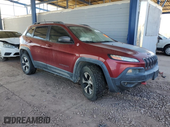 2014 Jeep Cherokee Trailhawk z VIN 1C4PJMBS3EW273505, wystawiony jako Copart lot #53921475 z przebiegiem 164 231 mil mil oraz Szkoda całkowita • Salvage title. Historia ofert i sprzedaży dostępna na DreamBid. Obrazek 4.
