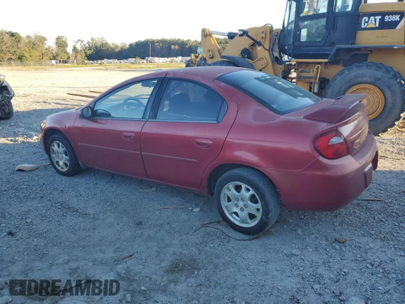 2005 Dodge Neon SXT with VIN 1B3ES56C85D289239, listed as a Copart auction lot 76229194 with 127,918 mi miles and Clean Title. Bid and sale history available at carsss.com. Image 2.