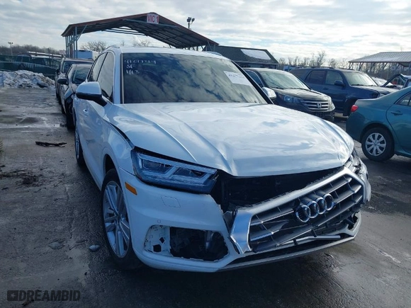 2018 Audi Q5 Premium Plus with VIN WA1BNAFYXJ2162554, listed as a IAAI auction lot 41277214 with 54,796 mi miles. Bid and sale history available at carsss.com. Image 13.
