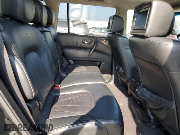 2012 Infiniti QX56 8-passenger with VIN JN8AZ2ND3C9715246, listed as a Copart auction lot 65322224 with 257,610 mi miles and Salvage Title. Bid and sale history available at carsss.com. Image 12.