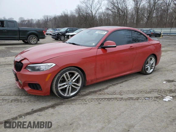 2014 BMW 2 Series 228i with VIN WBA1F5C5XEVW97921, listed as a Copart auction lot 44850825 with 120,173 mi miles and Salvage title. Bid and sale history available at DreamBid. Image 1.