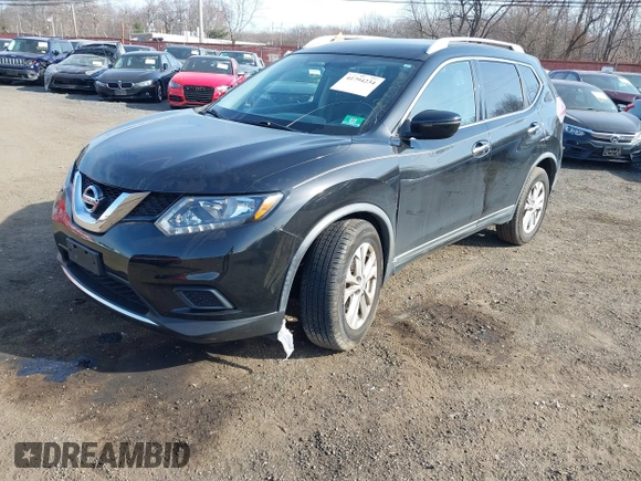 2016 Nissan Rogue SV with VIN KNMAT2MV4GP727768, listed as a IAAI auction lot 41794234 with 76,139 mi miles. Bid and sale history available at carsss.com. Image 6.