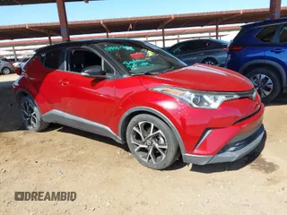2019 Toyota C-HR XLE with VIN JTNKHMBX8K1032206, listed as a IAAI auction lot 41852134 with 136,107 mi miles. Bid and sale history available at carsss.com. Image 1.