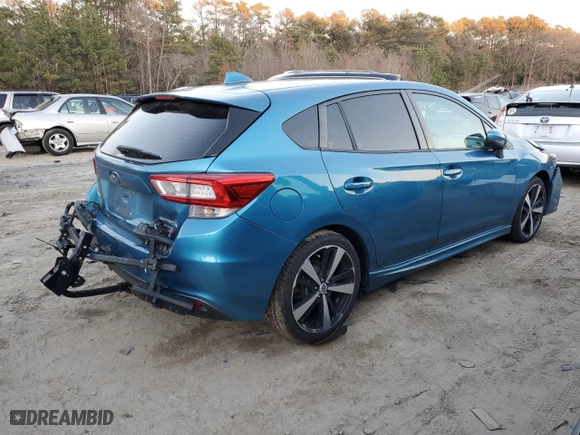 2017 Subaru Impreza Sport with VIN 4S3GTAK69H1716298, listed as a Copart auction lot 83659524 with 95,824 mi miles and Salvage Title. Bid and sale history available at carsss.com. Image 3.
