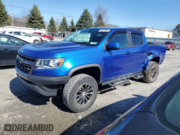 2020 Chevrolet Colorado 4WD ZR2 with VIN 1GCGTEEN6L1133626, listed as a Copart auction lot 50970555 with 67,034 mi miles and Salvage title. Bid and sale history available at DreamBid. Image 1.