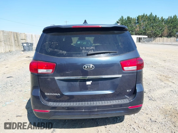 2017 Kia Sedona EX with VIN KNDMC5C11H6265352, listed as a IAAI auction lot 42181524 with 92,880 mi miles. Bid and sale history available at carsss.com. Image 16.