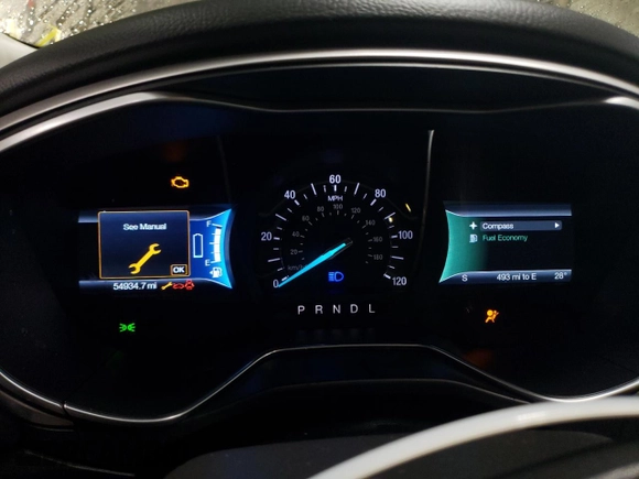 2015 Ford Fusion SE Hybrid with VIN 3FA6P0LU5FR242740, listed as a Copart auction lot 45903895 with 54,934 mi miles and Salvage Title. Bid and sale history available at carsss.com. Image 9.