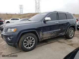 2015 Jeep Grand Cherokee Limited with VIN 1C4RJFBG7FC605657, listed as a Copart auction lot 48237415 with 158,462 mi miles and Salvage Title. Bid and sale history available at carsss.com. Image 1.