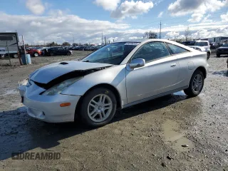 2002 Toyota Celica GT with VIN JTDDR32T820112094, listed as a Copart auction lot 44578015 with 142,366 mi miles and Salvage Title. Bid and sale history available at carsss.com. Image 1.