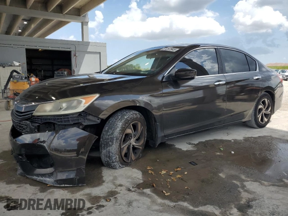 2017 Honda Accord Sedan LX with VIN 1HGCR2F34HA148174, listed as a Copart auction lot 51297945 with 115,738 mi miles and Salvage Title. Bid and sale history available at carsss.com. Image 1.