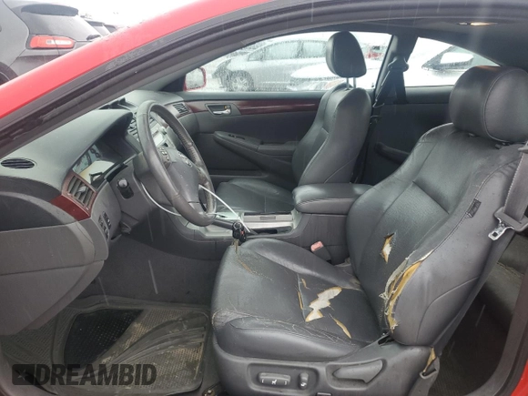 2005 Toyota Solara SE z VIN 4T1CA30P55U044614, wystawiony jako Copart lot #86874634 z przebiegiem 468 658 mil mil oraz Czysty tytuł • Clean title. Historia ofert i sprzedaży dostępna na DreamBid. Obrazek 7.