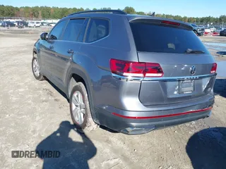 2021 Volkswagen Atlas S with VIN 1V2AP2CA1MC515687, listed as a IAAI auction lot 41083239 with 46,354 mi miles and . Bid and sale history available at DreamBid. Image 3.