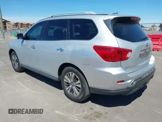 2018 Nissan Pathfinder SL with VIN 5N1DR2MN2JC628615, listed as a IAAI auction lot 41881932 with 122,404 mi miles. Bid and sale history available at carsss.com. Image 3.
