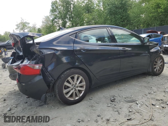 2015 Hyundai Elantra SE z VIN 5NPDH4AE0FH556185, wystawiony jako Copart lot #55722115 z przebiegiem 131 798 mil mil oraz Szkody całkowita. Historia ofert i sprzedaży dostępna na DreamBid. Obrazek 3.