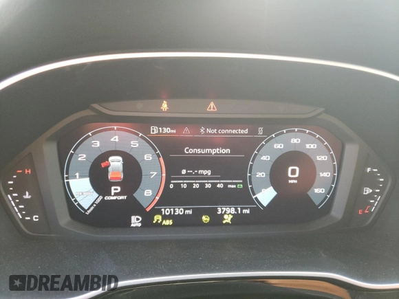 2022 Audi Q3 Premium with VIN WA1AUCF38N1143348, listed as a Copart auction lot 73682014 with 10,130 mi miles and Salvage Title. Bid and sale history available at carsss.com. Image 9.