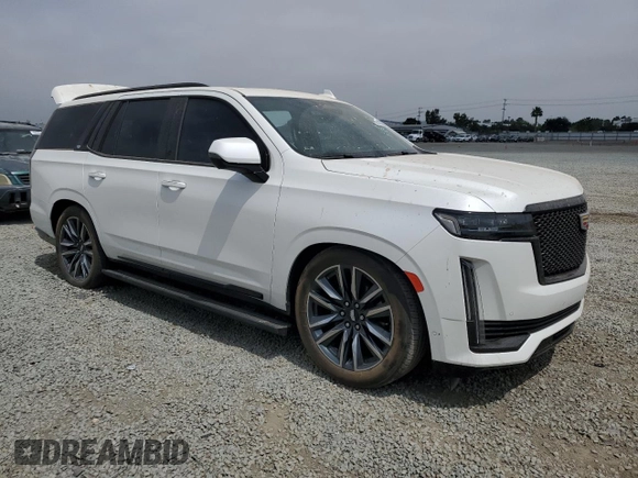 2022 Cadillac Escalade Sport Platinum with VIN 1GYS4GKL9NR192951, listed as a Copart auction lot 58551175 with Not provided miles and Salvage title. Bid and sale history available at DreamBid. Image 4.