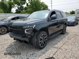 2023 Chevrolet Tahoe RST z VIN 1GNSKRKD5PR299764, wystawiony jako Copart lot #58205815 z przebiegiem 19 550 mil mil oraz Szkoda całkowita • Salvage title. Historia ofert i sprzedaży dostępna na DreamBid. Obrazek 1.