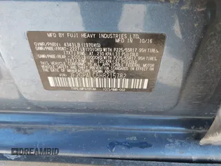 2017 Subaru Crosstrek Limited z VIN JF2GPALC5H8215782, wystawiony jako IAAI lot #40938126 z przebiegiem 84 959 mil mil oraz . Historia ofert i sprzedaży dostępna na DreamBid. Obrazek 9.