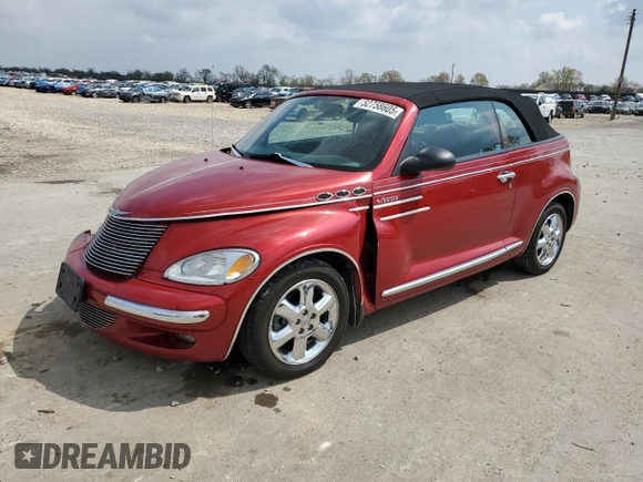 2006 Chrysler PT Cruiser Touring with VIN 3C3EY55E25T297335, listed as a Copart auction lot 52758605 with 75,295 mi miles and Salvage Title. Bid and sale history available at DreamBid. Image 1.