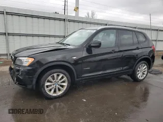 2013 BMW X3 xDrive28i with VIN 5UXWX9C50D0A14411, listed as a Copart auction lot 48169035 with 102,176 mi miles and Salvage Title. Bid and sale history available at carsss.com. Image 1.