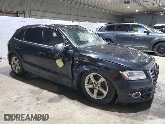 2014 Audi Q5 Premium Plus with VIN WA1DGAFPXEA032411, listed as a Copart auction lot 89115195 with 183,028 mi miles and Salvage Title. Bid and sale history available at carsss.com. Image 4.