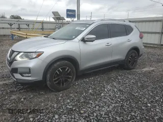 2018 Nissan Rogue SV with VIN JN8AT2MV4JW317263, listed as a Copart auction lot 45039045 with 124,579 mi miles and Salvage Title. Bid and sale history available at carsss.com. Image 1.