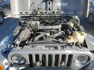 2001 Jeep Wrangler Sport with VIN 1J4FA49S21P346217, listed as a Copart auction lot 46133815 with 103,929 mi miles and Salvage Title. Bid and sale history available at carsss.com. Image 12.