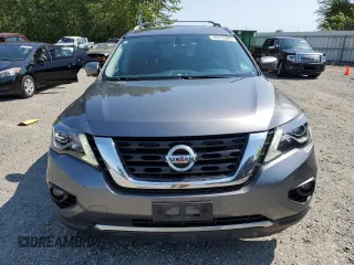 2017 Nissan Pathfinder Platinum с VIN 5N1DR2MMXHC632073, выставлен на аукционе Copart как лот 59434885 с пробегом 79 105 миль миль и Списание • Salvage title. История ставок и продаж доступна на DreamBid. Изображение 5.