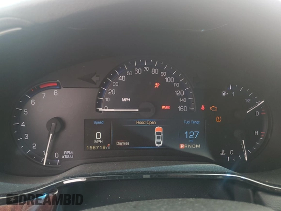 2014 Cadillac CTS Luxury AWD with VIN 1G6AX5SX0E0154757, listed as a Copart auction lot 56317425 with 156,719 mi miles and Salvage title. Bid and sale history available at DreamBid. Image 9.