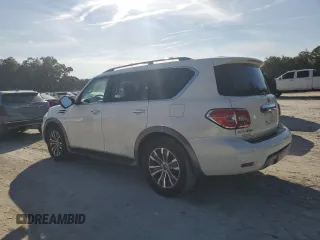 2020 Nissan Armada SL with VIN JN8AY2ND8L9109346, listed as a Copart auction lot 43010145 with 32,268 mi miles and Salvage Title. Bid and sale history available at carsss.com. Image 2.