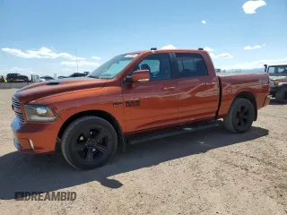 2017 Ram 1500 Sport with VIN 1C6RR7MT4HS696413, listed as a Copart auction lot 57267585 with 79,368 mi miles and Salvage title. Bid and sale history available at DreamBid. Image 1.
