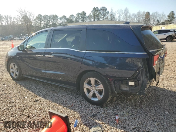 2020 Honda Odyssey EX-L with VIN 5FNRL6H73LB054188, listed as a Copart auction lot 48288055 with 58,047 mi miles and Salvage Title. Bid and sale history available at carsss.com. Image 2.
