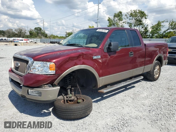2005 Ford F-150 XLT with VIN 1FTPX12535NB09877, listed as a Copart auction lot 64126145 with 72,004 mi miles and Non repairable. Bid and sale history available at DreamBid. Image 1.