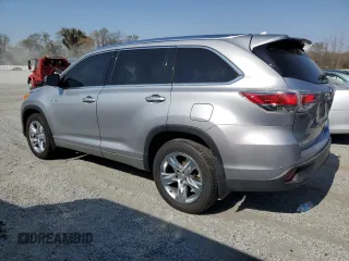2015 Toyota Highlander Hybrid Limited with VIN 5TDDCRFH1FS009581, listed as a Copart auction lot 50916075 with 160,215 mi miles and Clean Title. Bid and sale history available at carsss.com. Image 2.